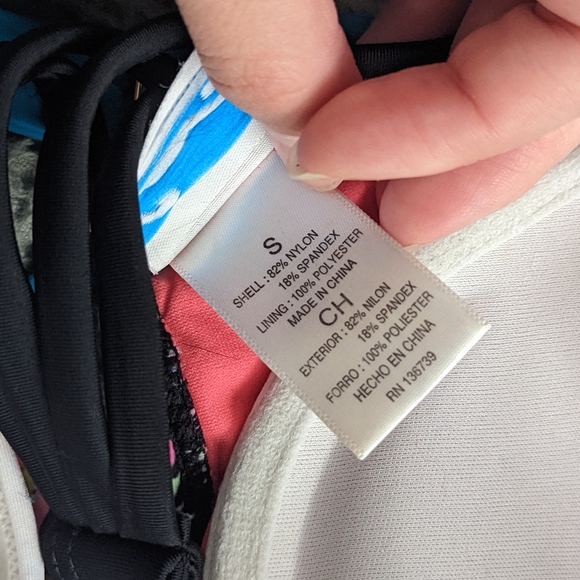 Bundle of 5 Bikini Tops, VS Victoria Secret Embroidered Detail Summer Swimsuits - Picture 11 of 12